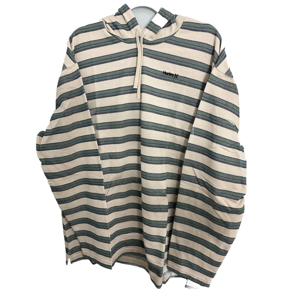 Hurley Men's Striped Modern Surf Hooded Poncho Size XXL New - Picture 2 of 16